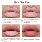 Lip Liner Set, 6 Colors Longwear and Pigmented Matte Lip Pencil Makeup, Smooth Application, Retractable Waterproof Lip Liner