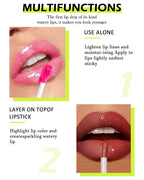 4 Colors Lip Oil Lip Glaze Set,Hydrating Tinted Plumping Lip Gloss,Shiny Glow Reviver Lip Care Oil,Longlasting Non-sticky Transparent Lip Oil,Mother's Day Makeup Gift Kit for Women Girl-SetB