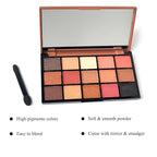 Eyeshadow Palette,Eye Shadow Pallet Makeup 15 Colors,Colorful Highly Pigmented Matte & Shimmer Makeup Eyeshadow for Women (RED LEOPARD)