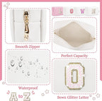Personalized initial letter makeup bag,