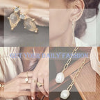 Vintage Circle Drop Earring Gold Cat