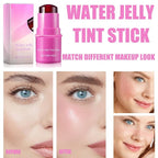 Milk Cooling Water Jelly Tint, Jelly Blush Stick Makeup Jelly Tint, Milk Jelly Blush, Cruelty Free, Blush Stick for Cheeks and Lips