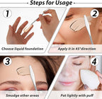 3 Pcs Acrylic Makeup Palette with 3Pcs Makeup Spatula, Makeup Palette Tray Apply for Foundation Eye Shadow Lipsticks Nail Art Professional Pigment Blending