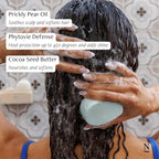 Nopalera Shampoo Bar - Moisturize and Shine, For Dry or Curly Hair, Color Safe, Paraben Free, Silicone & Sulfate Free, Made With Prickly Pear Oil (3.65 oz)