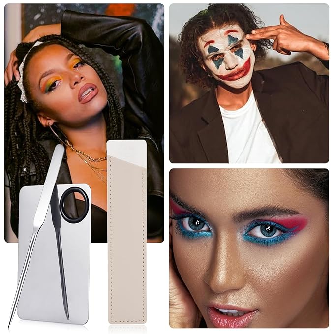 Foundation Spatula, Stainless Steel Makeup Mixing Palette