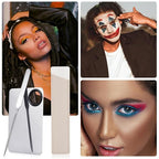 Foundation Spatula, Stainless Steel Makeup Mixing Palette with Makeup Spatula Korean Reusable Cosmetic Spatula Tool for DIY Liquid Foundation Nail Polish Contour Primer