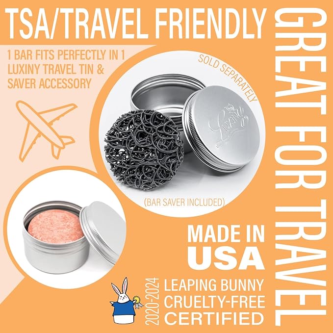 Shampoo Bar, Natural, Made in USA, Up to 60 Washes, Vegan, Sulfate Free, Mango, 2.2 Ounce, Shampoo Bar All Hair