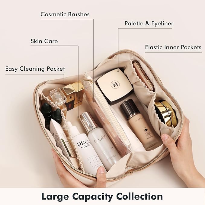 Prite travel cosmetic bag makeup