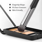 DUcare Concealer Brush Under Eye, Angled Small Nose Contour Brush, Mini Thin Slanted Foundation Dark Circles Puffiness, Puffy Face Eyebrow Eyes, Liquid Cream Blending