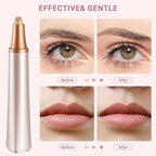 Electric Eyebrow Trimmer, 3 in 1 Facial Hair Remover for Women, Waterproof Rechargeable Hair Shaver for Face Eyebrow Leg Bikini Nose, Painless Facial Razor Epilators with 3 Guide Combs