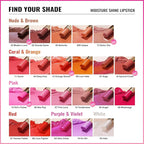 Oulac Moisturizing Shine Lipstick - Giltter Tinted Lip Balm Hydrating, Lip Plumper, Glossy Finish, Sheer Coverage with Pearlescent, Smooth for All Skin, Cracked and Chapped Lips, 2.2g/0.07oz (S03)