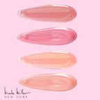 Nicole Miller Lip Gloss Collection Shimmery Glosses for Women and Girls Long Lasting Color Set with Rich Varied Colors, Peach, 10 Count (Pack of 1)