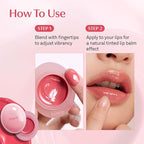 HINCE Raw Glow Dewy Ball - Tinted Lip Balm, Jelly Gloss Glow, Shine and Hydration, Lip & Blush Multiuse, Vegan, 0.12 oz. (13 colors) (HUG DEW)