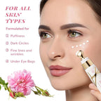 ANAI RUI Rose Caffeine Eye Cream for Dark Circles, Under Eye Serum for Puffiness Bags, Anti-Aging Eye Cream with Retinol, Collagen, Hydrating, Firming, Reduce Wrinkles and Fine Lines Daily 0.5 FL OZ