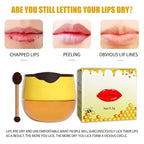 2pcs Honey Lip Balm, Lip Hydrating Prevention Dry and Cracked Lip Scrubs Exfoliator, Day and Night Repair Lip Sleeping Masks Honey Lip Balm
