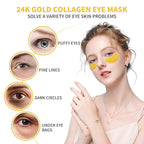 Under Eye Patches, 120 Pcs Golden Under Eye Mask, Eye Treatment Mask for Under Eye Bags, Dark Circles, Puffy Eyes, Fine Lines, Anti-Aging and Anti-Wrinkle, Collagen Eye Mask Skincare