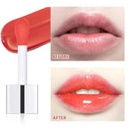 Lip Oil,Lip Glow Oil,Plumping Lip Oil Tinted,Hydrating Gloss Tinted Lip Balm,Long Lasting Nourishing Non-sticky Fresh Texture for Color Reviver (Cherry)