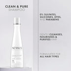 Nexxus Clean and Pure Clarifying Shampoo With ProteinFusion, For Nourished Hair Paraben-Free 13.5 oz