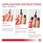 PODERM - Nail Polish – Enriched with Tea Tree – Improves nail appearance – Ingredients Natural/Vegan - foot/hand - Swiss Made (Jet Black)