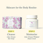 Beekman 1802 Lilac Dream Whipped Body Cream - 8 oz - Moisturizes, Soothes & Softens - With Coconut Oil and Mango Seed Butter - No Irritation - Good for Sensitive Skin