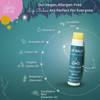 ALIDA PURE Eucalyptus Mint Lip Balm Collection, Vegan, Lip Balm, Beeswax Free, with Avocado Oil, Organic Jojoba Oil, and Vitamin E, Natural Moisturizer for Dry, Chapped Lips, 3 Tube Set