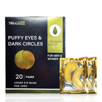 Eye Mask Under Eye Patches for Puffy Eyes & Dark Circles 20 Pairs Eye Gels Pads Reduce Wrinkles Treatments - Eye Bags Refresh Your Skin