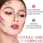 6 Colors Cream Contour Stick Makeup Kit, Shades with Highlighter, Blush and Double-End Bronzer Contour Stick for Sculpt the Cheeks, Long Lasting, Waterproof, Matte & Dewy Finish(SET A)