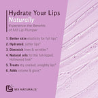 M3 Naturals Collagen Lip Plumper Clinically Proven Natural Lip Enhancer for Fuller Softer Lips Increased Elasticity Reduce Fine Lines Hydrating Plump Gloss Lipstick Primer