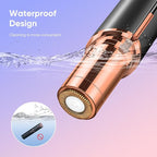 Facial Hair Remover for Women, Device, Remover Women Face, Finishing Touch Upper Lips, Chin & Cheeks, USB Rechargeable with LED LightIncluded Two Replacement Heads (Black)