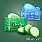 Fran Wilson NOURISH MY EYES Cucumber and Green Tea Pads - 36 Pads each (PACK OF 6) At-Home Spa Treatment to refresh and decrease puffiness under the eyes