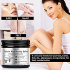 Beef Tallow for Face Skin, Tallow and Honey Balm for Skin Honey Butter Faces & Body Cream For Skins Firming & Hydrating Balm Care Tallows Face Moisturizer Cream, 2.12 Oz, 1PC