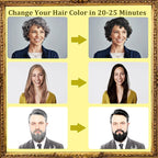 Blonde Brown Hair Dye Shampoo 3 in 1 - Instant Shampoo Para Pintar el Cabello Refresh Hair Color, Herbal Shampoo Hair Dye for Women Men, Easy to Use & Long Lasting Hair Color Shampoo 16.90 oz