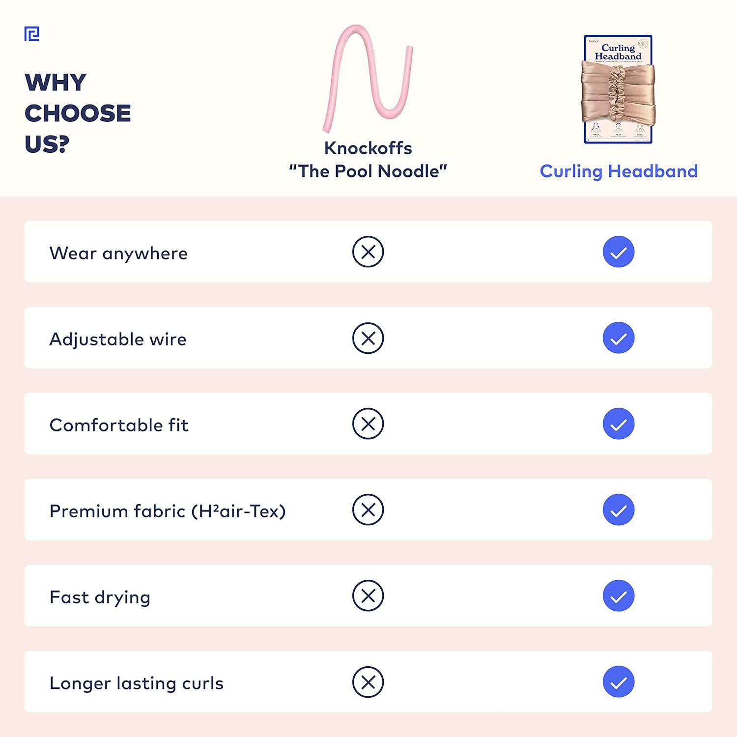 RobeCurls Heatless Hair Curler Set - Satin Curling Headband for Natural, No-Heat Curls - Sleep in Overnight Styling Tool with 2 Scrunchies - Easy & Gentle on Hair (Black)