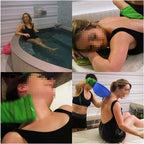 Korean exfoliating mitt, large size,