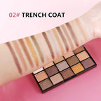 Boobeen 15 Colors Eyeshadow Palette, Highly Pigmented Matte and Shimmer Eye Shadow (with smudger), Soft Powder Eye Makeup Palette for Women and Girls, Create Flawless Glam Eye Looks