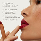 ILIA - Lip Sketch Hydrating Crayon | Non-Toxic, Cruelty-Free, Hyaluronic Acid, Hydrating + Long Lasting, Crease-Resistant, Demi-Matte (Pampas)