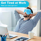 ONLYSKY BEAUTY Cold Eye Mask Cooling Gel Eye-Mask for Dry Eyes, Eye relax and Pressure Release as Gift for women (Blue)