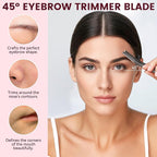 Eyebrow Razor with 12 Blades, Face Razors for Women and Men,Dermaplane Razor for Women Face, Facial Hair Removal for & Eyebrow Hair Removal - Black