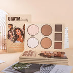 4-Layer Book-Style Foldable Makeup Palette Set | Portable & Long-Lasting | Contour Blush Highlight Eyeshadow, Professional 43 Shades, Suitable for Multiple Skin Tones & Makeup Looks, Gift Idea