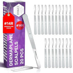 Disposable 14R Dermaplaning Razors - Pack of 20 Dermaplane Razor for Women Face, Dermaplaning Tool for Face, Dermaplane Scalpels