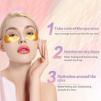 Premium Under Eye Patches, Gel Eye Patches Hydrating & Refresh for Puffy Eyes, Under Eye Bags & Dark Circles, Natural Collagen Eye Gels Pads, Crystal Anti-Aging Eye Mask (Light blue)