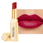 MAKI YIKA Moisture Burgundy Lipstick for Women Hydrate Lip Balm for Dry Cracked Lips Weightless Glossy Lip Color Juicy Finish,MA061 Red Tone