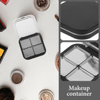 Beaupretty Empty Lipstick Palette Magnetic Eyeshadow Palette Makeup Foundation Blush Container with Mirror for Women Girls Black