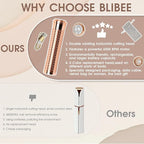 Electric Razors for Women, Rechargeable Hair Removal Device, Painless Face Electric Razor/Shaver for Lip, Arms, Face, Peach Fuzz (Green)