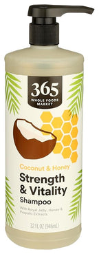 365 by Whole Foods Market, Strength & Vitality Shampoo, Coconut & Honey, 32 Fl Oz