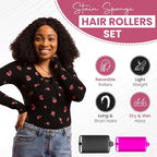 My Beauty Spot Heatless Rollers - Satin Hair Rollers - Overnight Hair Curlers, 48Pcs Overnight Foam Curlers, No Clips, Assorted Sizes & Colors, with Storage Case
