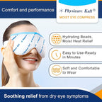 Heated Eye Mask | Moist Heat Eye Compress Relief for Dry Eyes, Imitated Eyes, Pink Eyes | Microwave Activated Dry Eye Therapy Mask
