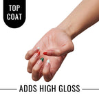 UNDN Vegan Nail Polish - Gloss Top and Bottom Coat - Clear Base Coat and Top Coat Nail Polish - Long Lasting, Cruelty Free Fingernail Polish - 0.5 oz