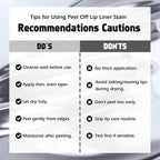 KIMUSE Peel Off Lip Liner Stain, Long Lasting Lip Tint Stain Peel Off, Waterproof, Transfer-Proof, Highly Pigmented Color Peel Off Lip Stain Liner, Matte Finish