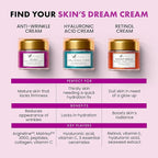 Eclat Skincare Anti Aging Face Cream - Hydrating Face Moisturizer with Collagen Peptides, Hyaluronic Acid, & Vitamins C+E - Improves Fine Lines and Wrinkles - Daily Facial Moisturizer 50 ml